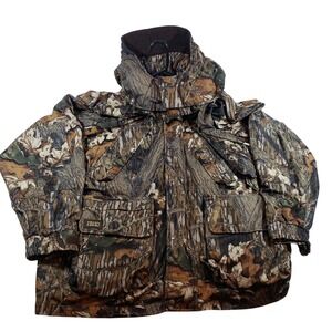 Gamehide Mossy Oak Camo Jacket‎ Men's Size XL Hunting Outdoor Heavy Duty